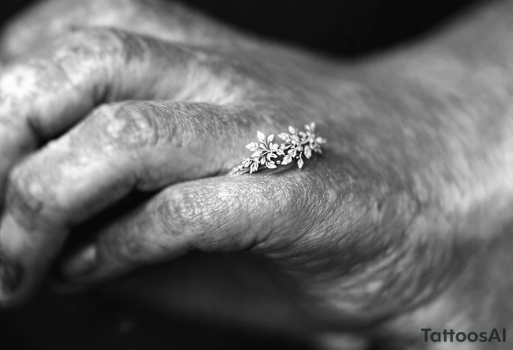 A thin, delicate gold ring with intricate white filigree engravings, symbolizing timeless elegance and devotion. tattoo idea