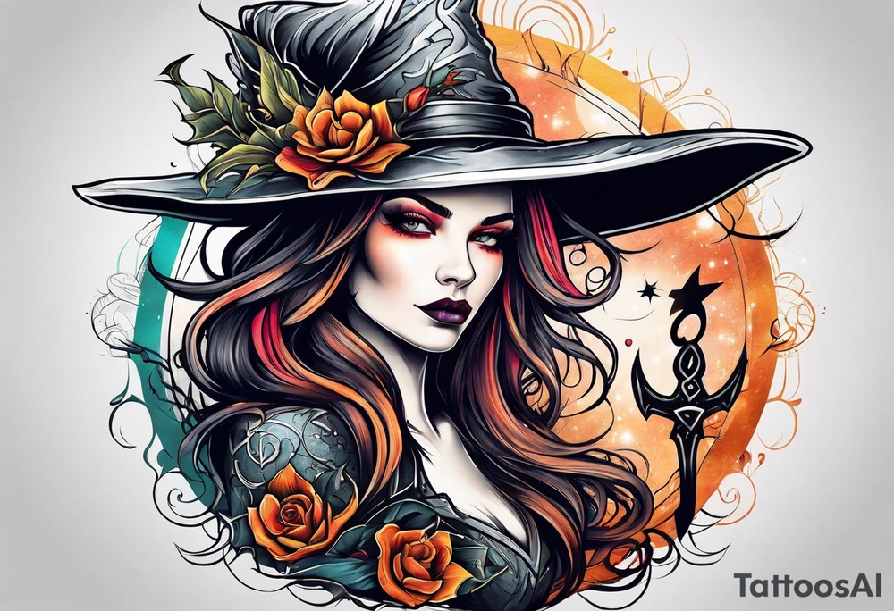 Witch tattoo idea