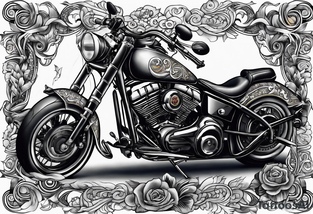 Yorkshire biker tattoo idea