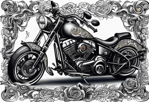 Yorkshire biker tattoo idea