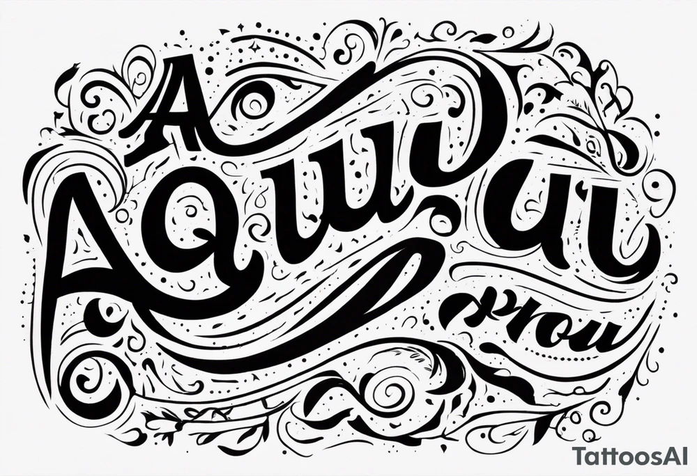"aqui y ahora" message tattoo idea