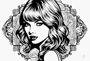 taylor swift smoking cigarette tattoo idea