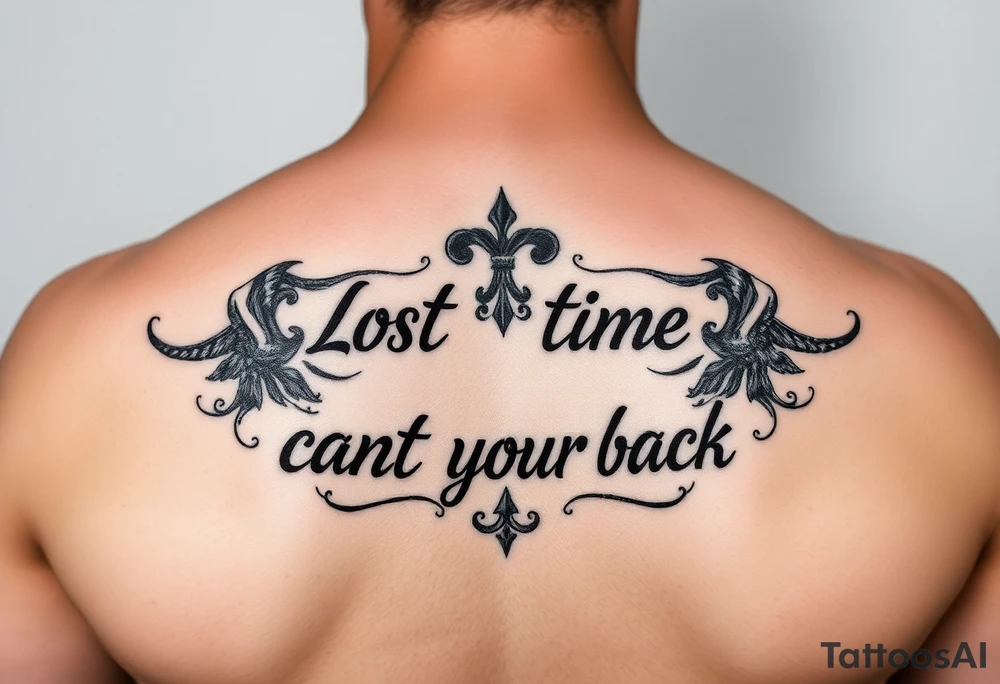 Lost time you can't get back tattoo idea