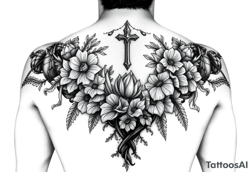 Sexy full back tattoo garden of eden⁹ tattoo idea