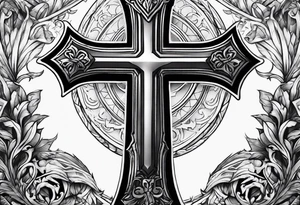 battlefield cross tattoo idea