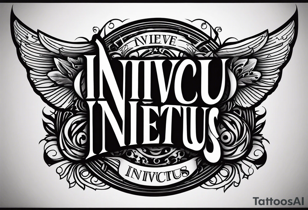 Invictus tattoo idea