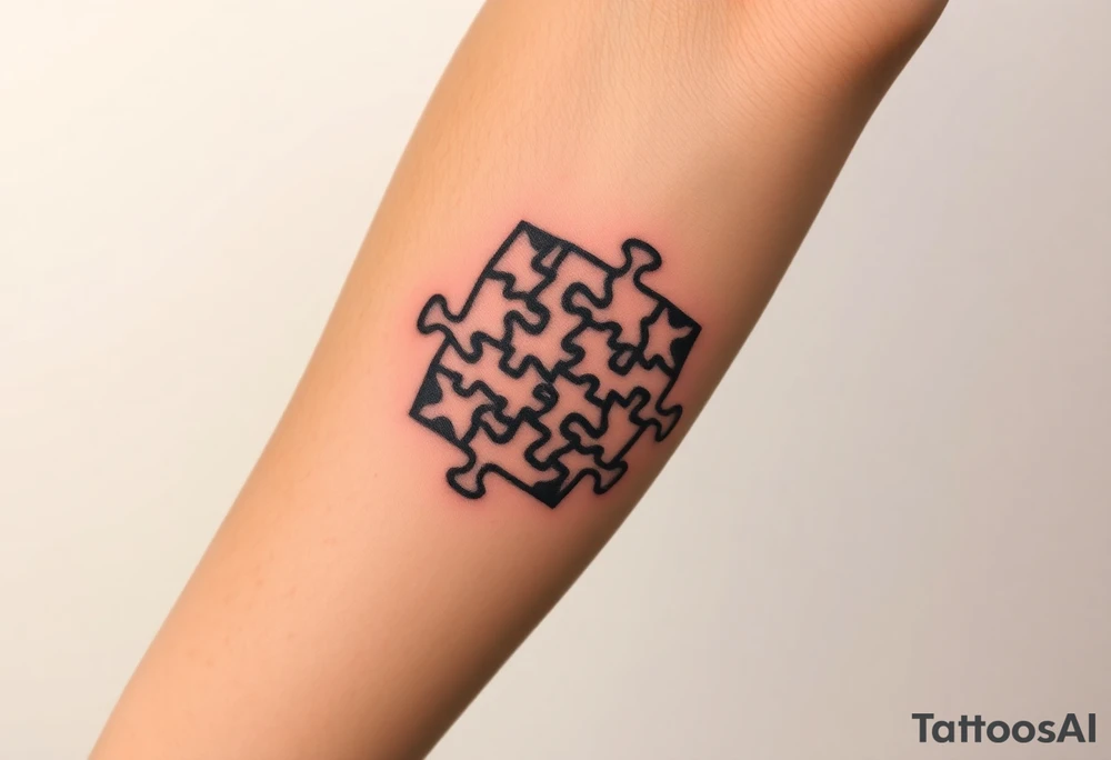 puzzle tattoo idea