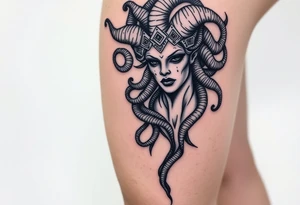 medusa greek goddess tattoo idea