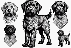 wirehaired pointing griffon tattoo idea