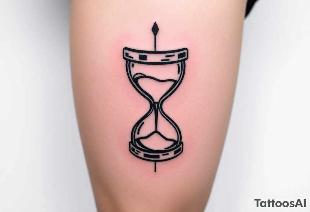 hourglass tattoo idea