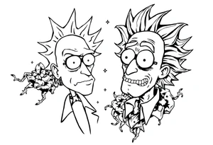 rick et morty tattoo idea