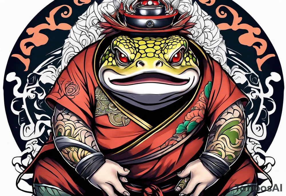 Jiraiya Naruto Gamakichi toad tattoo idea