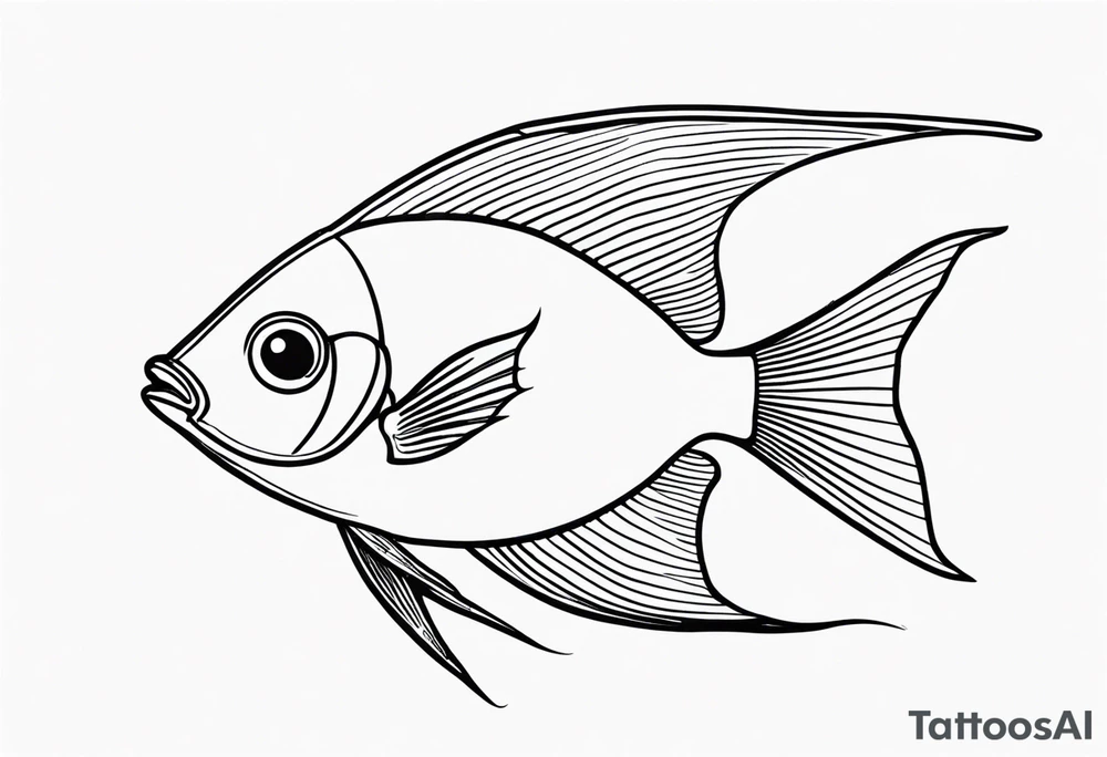 Angelfish tattoo idea