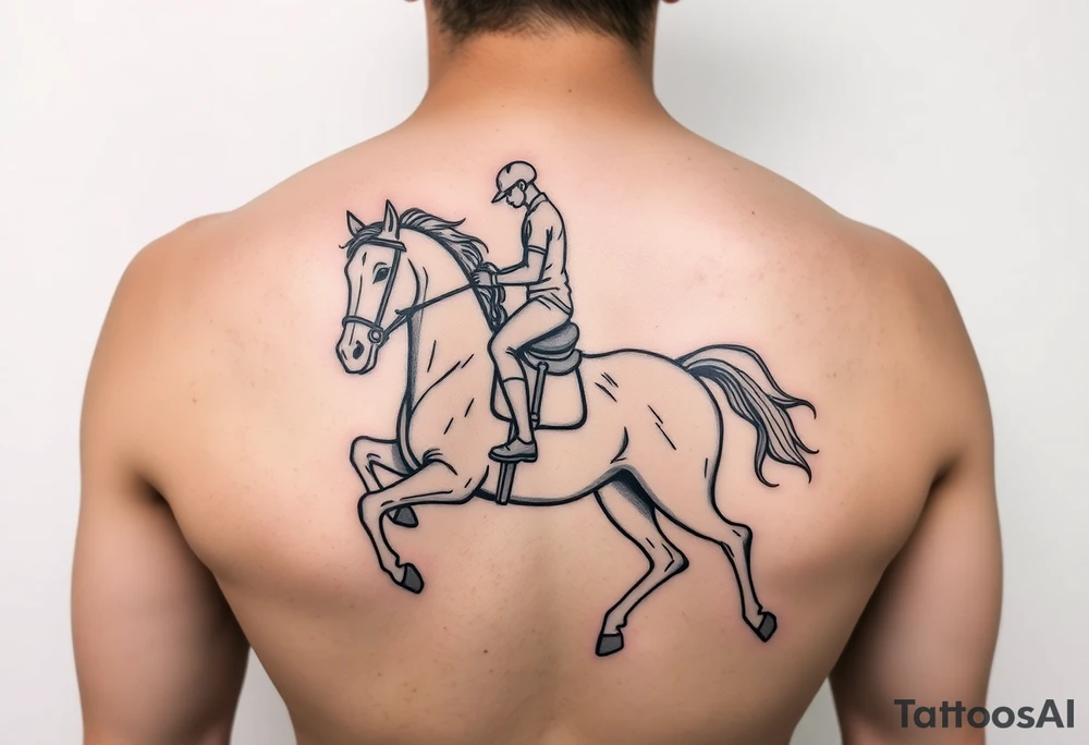 rider on the white horse tattoo idea