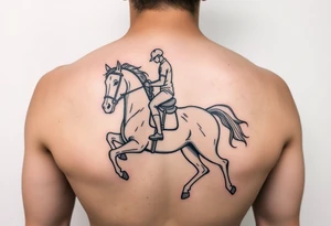 rider on the white horse tattoo idea