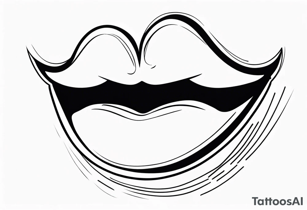 elongated cartoon face mouth open white eyes tattoo idea elongated cartoon face mouth open white eyes tattoo idea