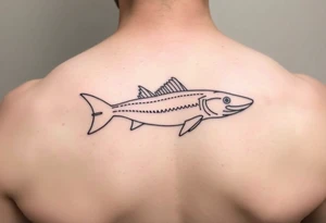 line tattoo of the outer banks tattoo idea