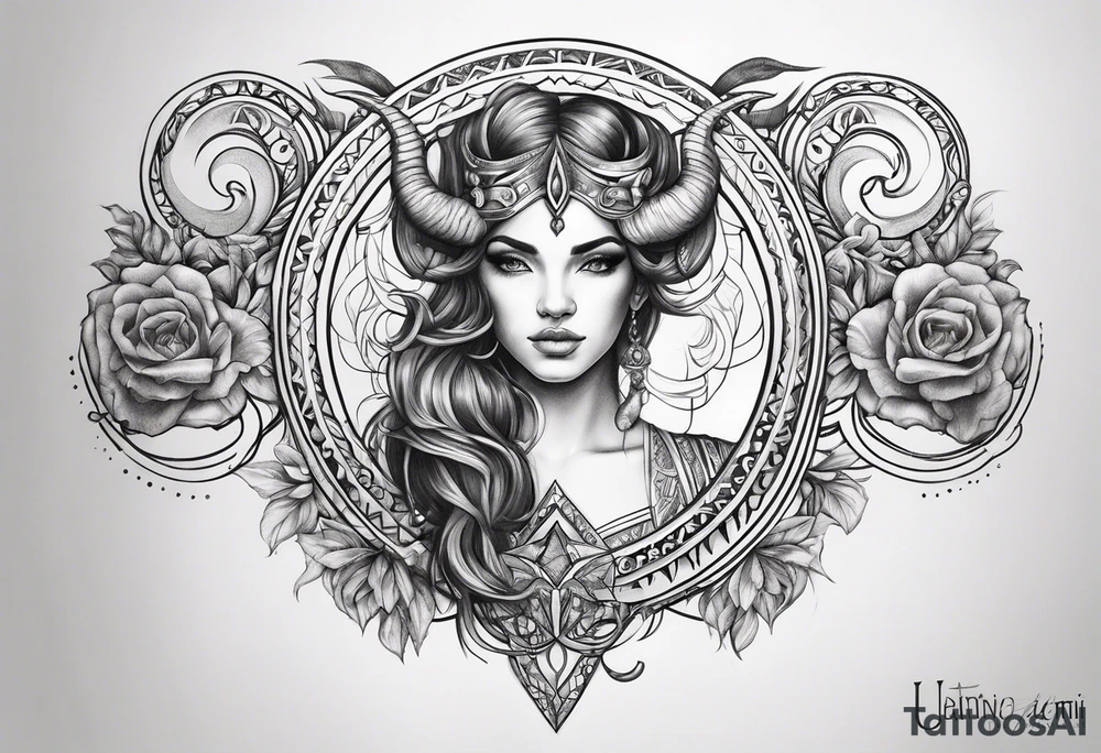 Gemini sign Capricorn sign tattoo tattoo idea