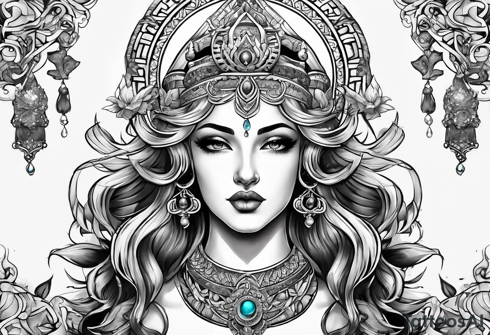 Aries goddess tattoo idea