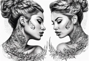 Tattoo being ejecting from the skin of the neck, symbolizing the release of the voice and freedom from censorship. tattoo idea