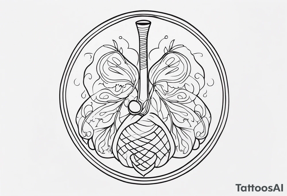 Father and lung tattoo idea