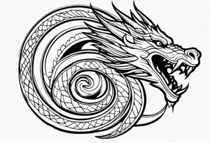 roaring dragons tattoo idea