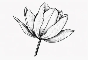 One tulip tattoo idea