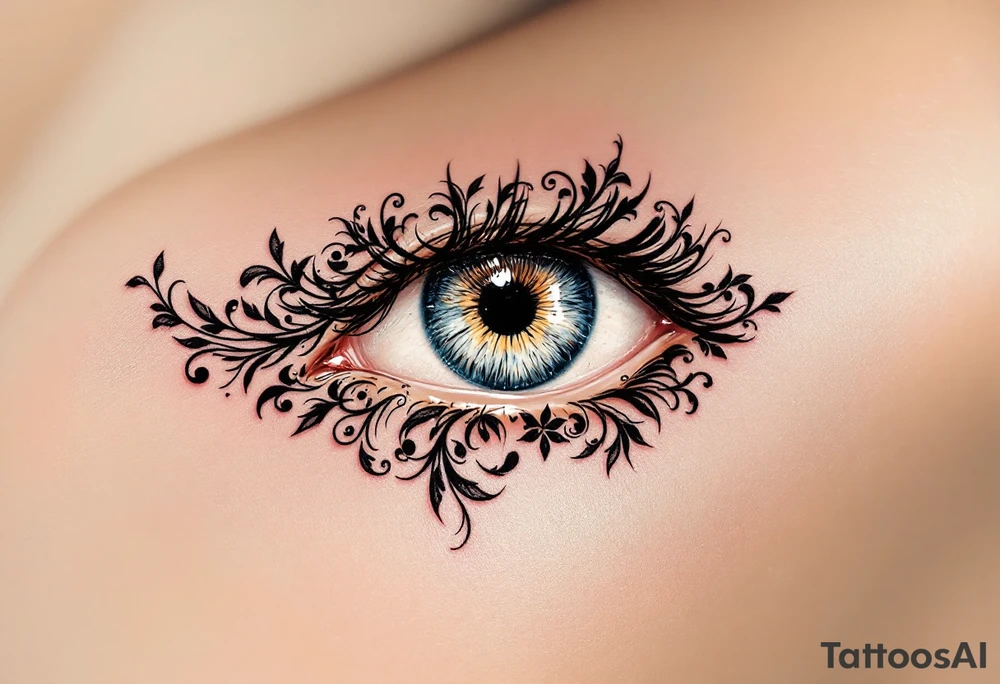 Tattoo in eye tattoo idea