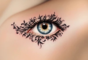 Tattoo in eye tattoo idea