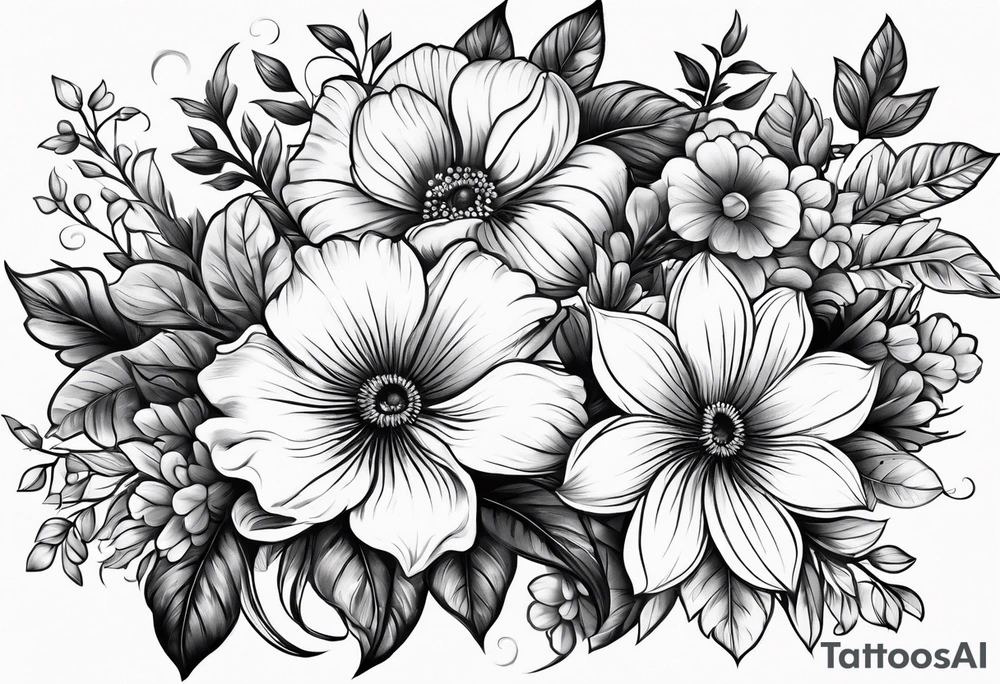 italy, traveling, family, loyalty, flowers tattoo idea