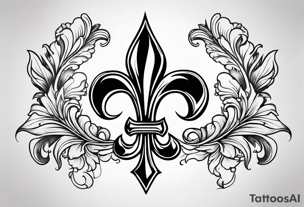 fleur du lis tattoo idea
