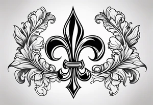 fleur du lis tattoo idea