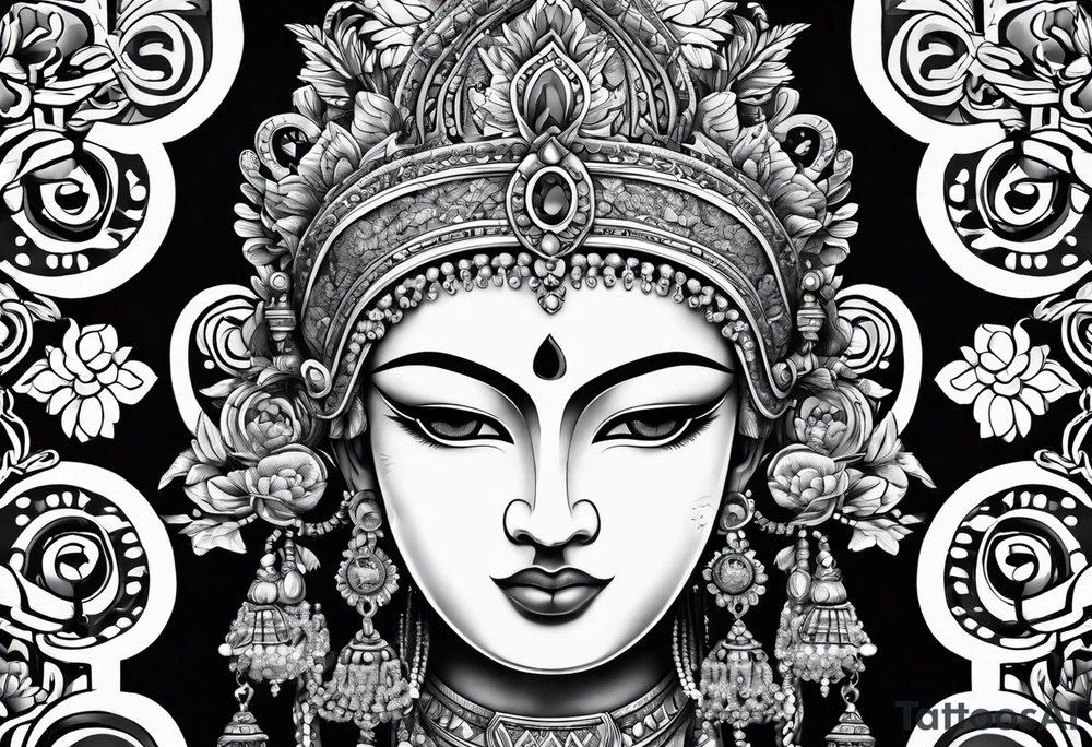 Kaputte Statue gesicht mann tattoo idea