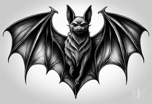 Vampire bats tattoo idea