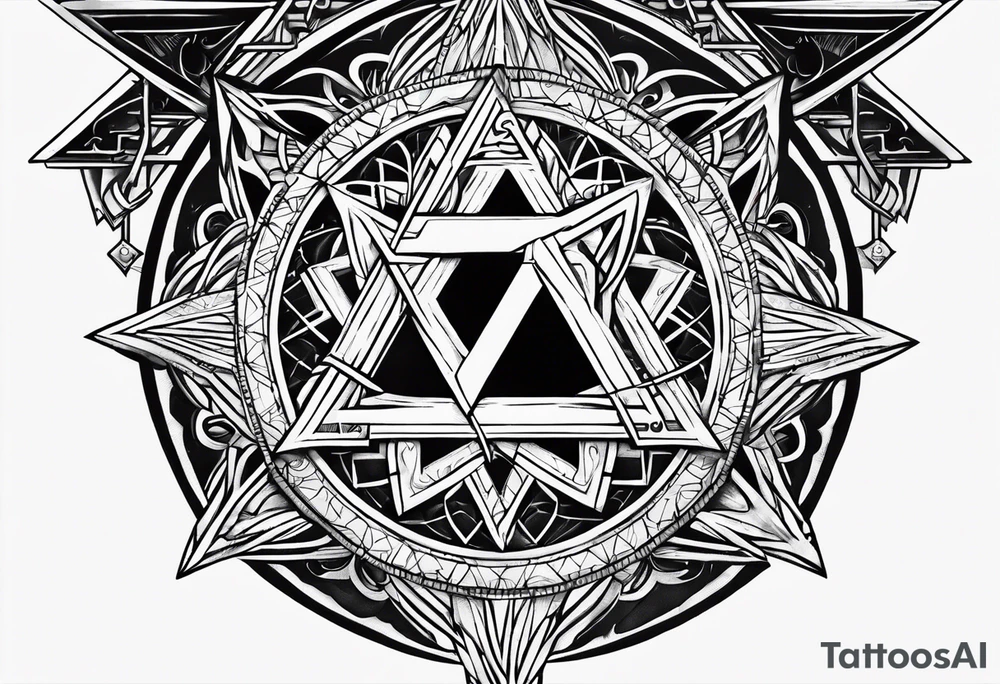 tetragrammaton to represent God's chosen one tattoo idea