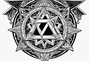 tetragrammaton to represent God's chosen one tattoo idea