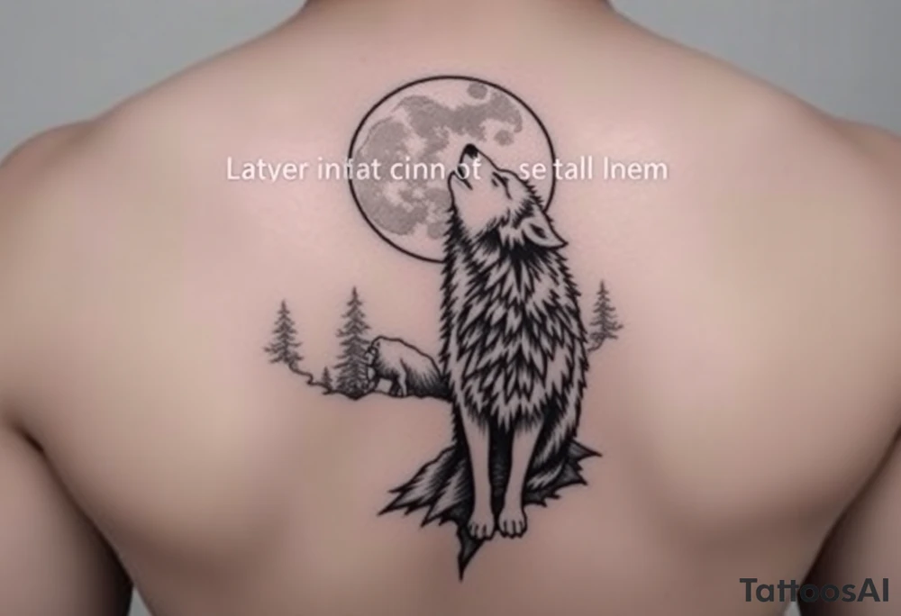 lone wolf howling at full moon with northern lights backdrop tattoo idea lone wolf howling at full moon with northern lights backdrop tattoo idea