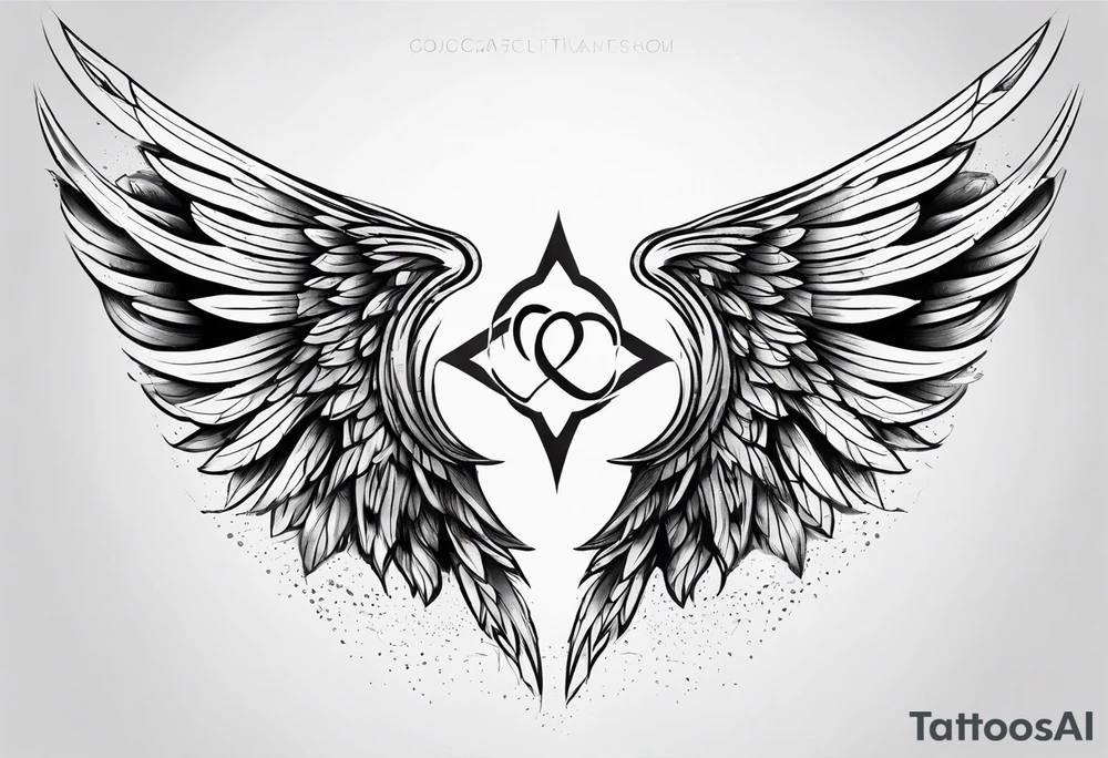 Angel wings tattoo idea