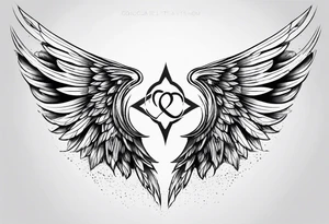 Angel wings tattoo idea