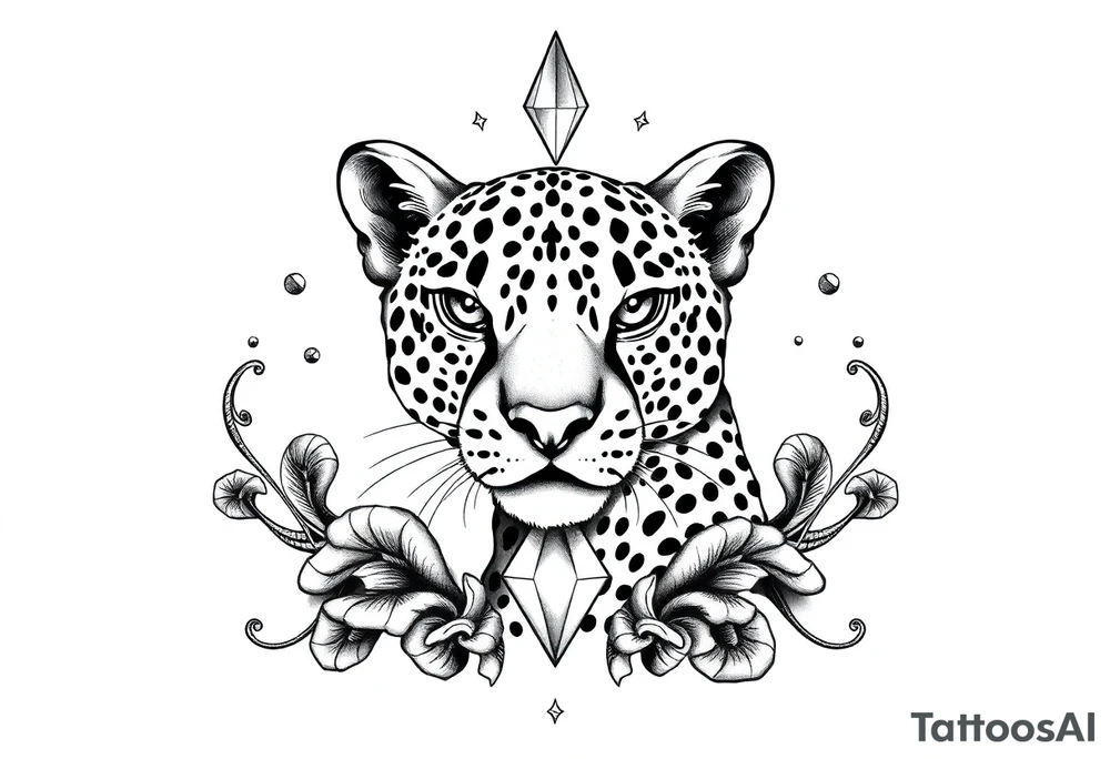 Cheetah print, diamond, mississippi, unique tattoo idea