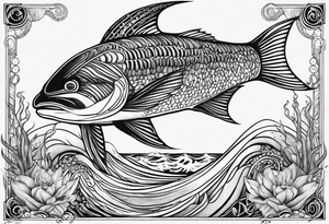 Sea mythick creatures tattoo idea