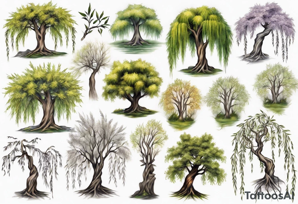 A willow tree tattoo idea