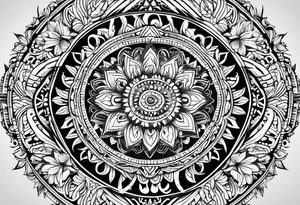 Mandala full arm tattoo idea