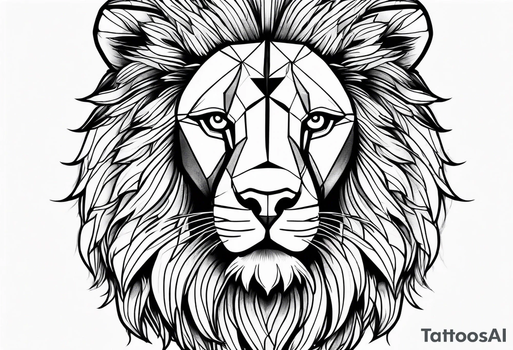 A lion in the sky tattoo idea