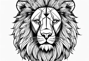 A lion in the sky tattoo idea