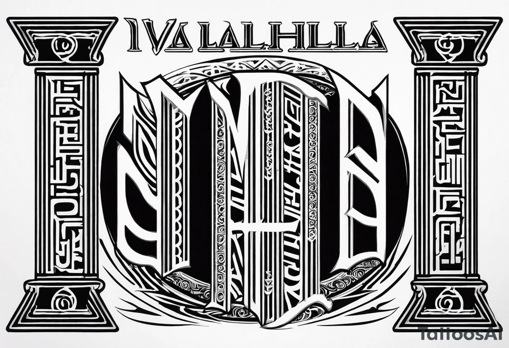 Valhalla steps
 pillars tattoo idea