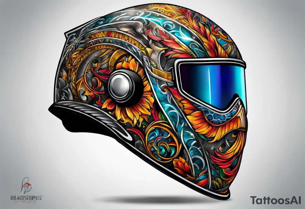 Welding helmet tattoo idea