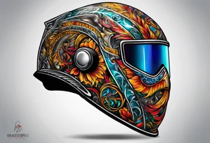 Welding helmet tattoo idea