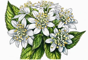 White Snakeroot flower tattoo idea