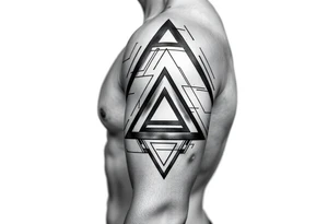 Geometry triangles tattoo idea